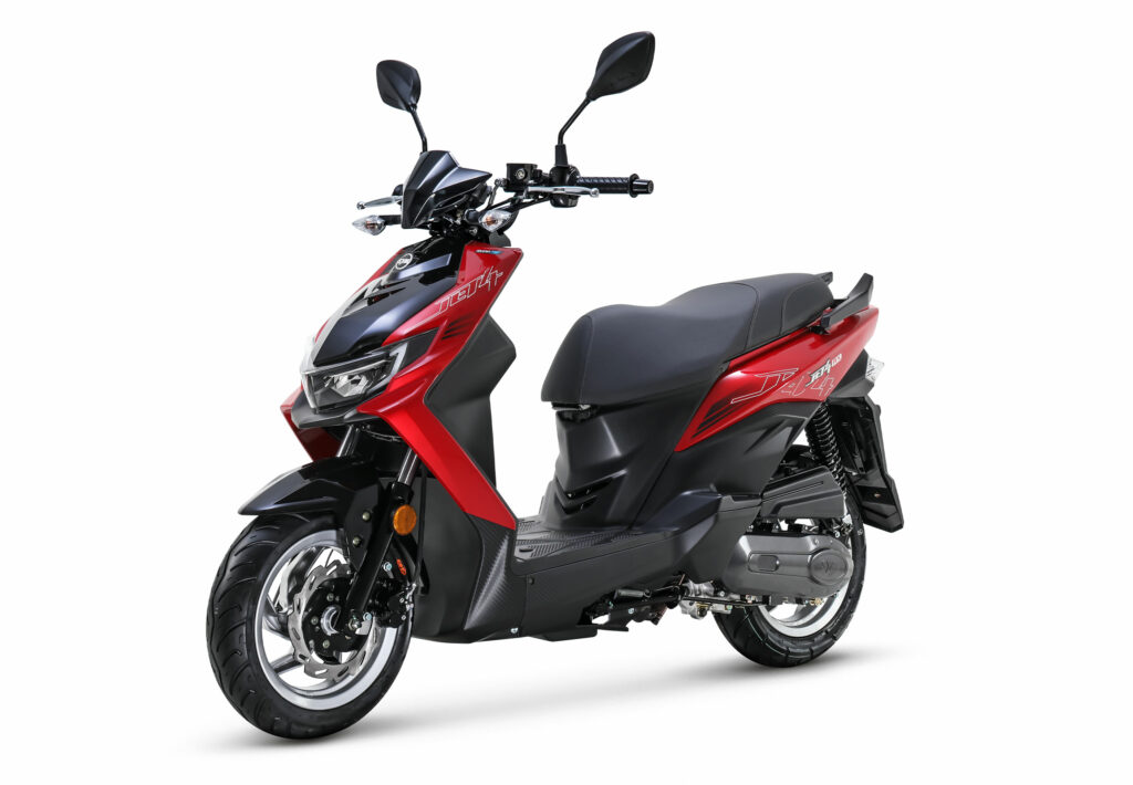 Scooter SYM Jet 4 RX 50 vue gauche version rouge