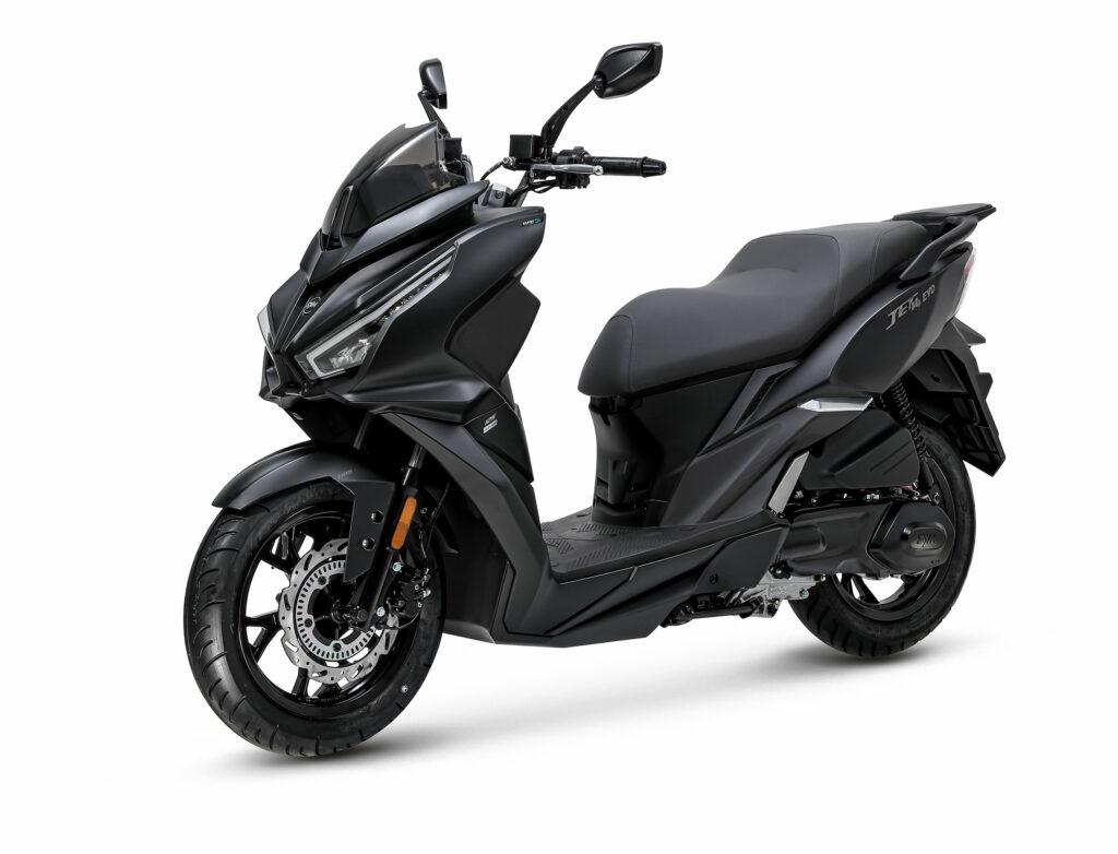 Scooter SYM Jet 14 EVO vue gauche version noire