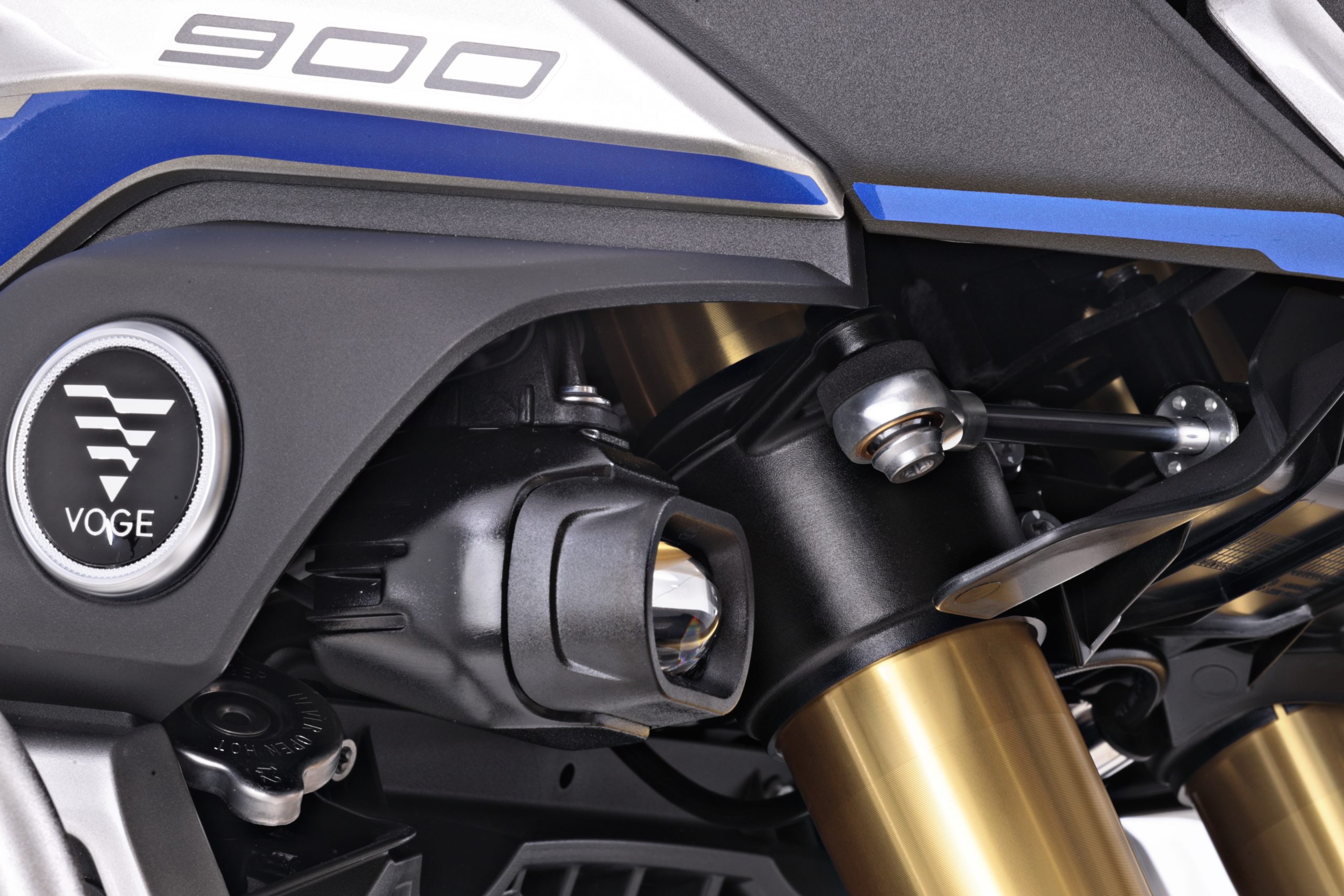 Moto Voge 900 DSX détail fourche
